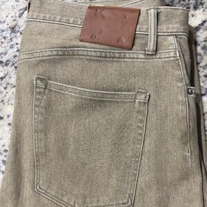 Hiroshi KatoThe Scissors Slim Tapered - Sage 10.5oz Selvedge Size 36